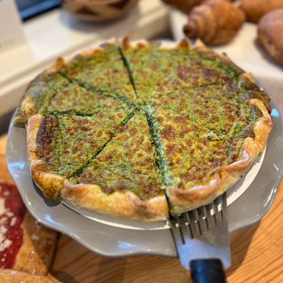 Quiche met ricotta en spinazie